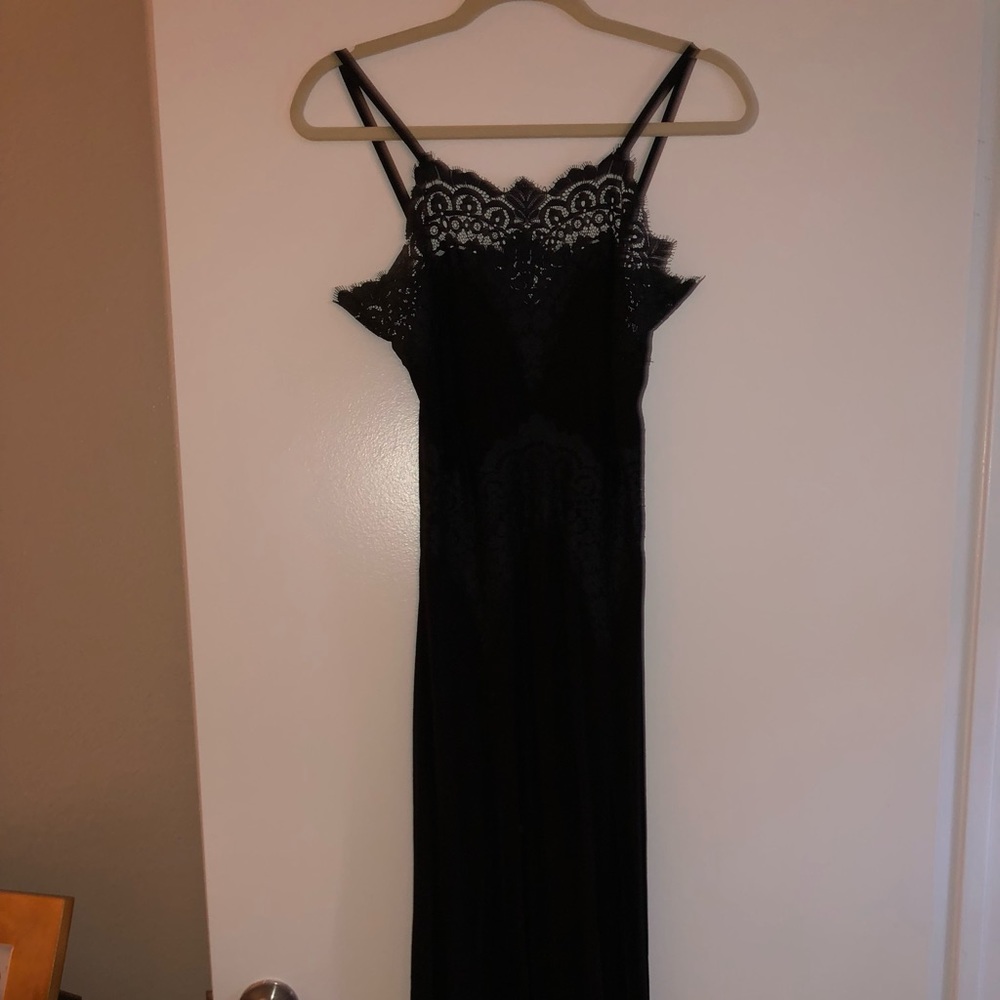 Lace Inset maxi dress